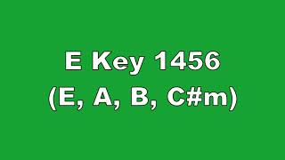 E Key 1456 E A B Cm [upl. by Sprague]