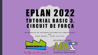 EPLAN 2022 Tutorial basic 3 Circuit de força [upl. by Krug362]