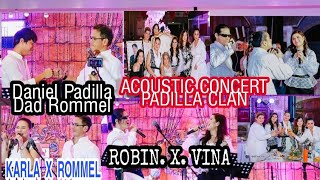 DANIEL PADILLA  MAG X ROBIN PADILLA AT VINA MORALES KARLA ESTRADA AT ROMMEL PADILLA IN ONE FRAME [upl. by Ahcsatan675]