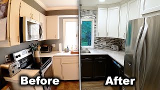 Small Kitchen Remodel TimeLapse  Complete Renovation Start to Finish [upl. by Hollerman]