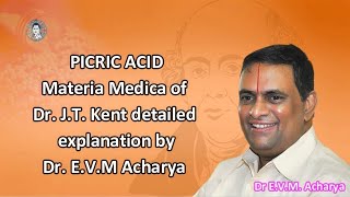 PICRIC ACID  Materia Medica of Dr JT Kent detailed explanation by Dr EVMAcharya [upl. by Becket]