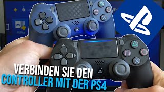 PS4 Controller verbinden  Wie man auf der PS4 den 2Kontroler anschließt  PS4 Controller [upl. by Euqinor]