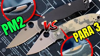 Spyderco PM2 vs Spyderco Para 3  Which One Should You Buy  THIS VS THAT [upl. by Nyltiac535]