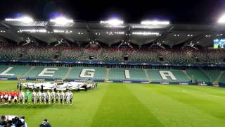 Legia WarszawaReal Madryt hymn Ligi Mistrzów Legia Warsaw  Real Madrid  UEFA CL 02112016 [upl. by Euqinahs]