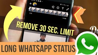 How to Post Long Video on WhatsApp Status  WhatsApp Trick  2023 [upl. by Tracie1]