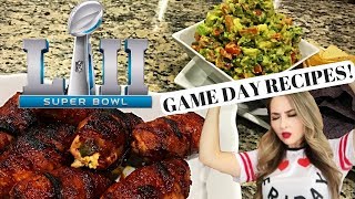 BBQ Bacon Wrapped Chicken Jalapeño Bombs amp Chunky Guacamole  Super Bowl Game Day Recipes [upl. by Ohcirej109]