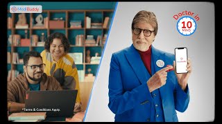 General Physicians in 10 minutes  Ft Amitabh Bachchan  MediBuddy DoctorIn10Mins [upl. by Ikkim38]