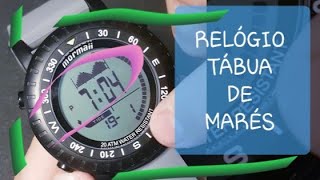 Relogio Tábua de Marés Mormaii mo1152 watch tide table diving [upl. by Hagep]