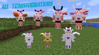 Minecraft Dragon Block C Mod  All Arcosian Transformations  Minecraft Dragon Ball Z [upl. by Berenice]