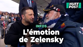 L’émotion très communicative de Zelensky saluant les vétérans américains à Omaha Beach [upl. by Jit]