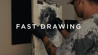 Why I Draw So Fast  Fast Portrait Gesture Drawing [upl. by Etka]