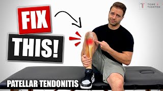 How To Fix Patellar Tendonitis  Tendinosis Jumper’s Knee Rehab Exercises [upl. by Alaham873]