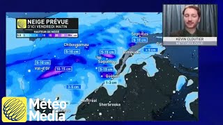 Bordée de neige possible dans certaines régions du Québec [upl. by Lathrop937]