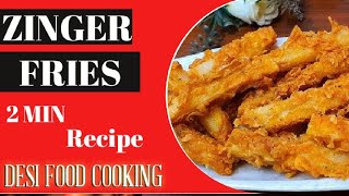 zinger Fries home Made easyyoutube youtuber instagram music spotify tiktok love explorepag [upl. by Snevets]