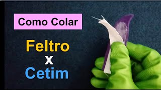 Como Colar Feltro na Fita de Cetim [upl. by Koy]