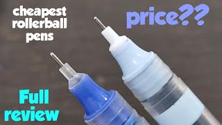 Cheapest rollerball pens in India in 2024  full review and comparison of roller ball pens 🖊 pens [upl. by Luhe422]