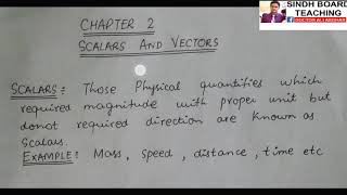 XI Physics quotConcept of Vectors and Scalarsquot [upl. by Amero]