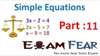 Maths Simple Equation part 11 Questions Application of Equation CBSE Class 7 Mathematics VII [upl. by Itoyj]