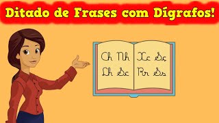 Ditado de Frases com Dígrafos  📚 Ditado com Dígrafos  Aula de Português  explicandoumpoucomais [upl. by Aubree]