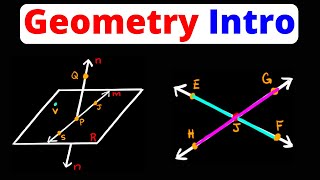 Geometry Intro  Points Lines Planes Collinear Coplanar Segments Rays  Eat Pi [upl. by Halfon414]