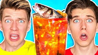 The Smoothie Challenge GOOD vs GROSS Learn DIY Edible Real Gummy Food Sour Candy Drink How To [upl. by Sucrad]