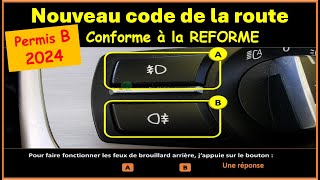 TEST Nouveau examen code de la route 2024 conforme à la nouvelle réforme GRATUIT n°64 [upl. by Negem896]