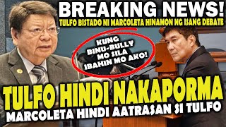 JUST NOW Tulfo BISTADO ni Marcoleta Hinamon ng isang DEBATE SABWATAN binunyag [upl. by Gratiana]