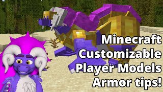 How to create Armor with the Customizable Player Models mod for Minecraft [upl. by Agatha]