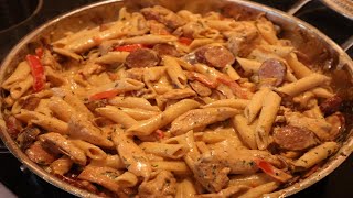 Cajun Chicken amp Andouille Sausage Pasta [upl. by Druce]