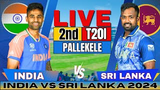 🔴 Live India vs Sri Lanka 2nd T20 Live Match Score amp Commentary  IND vs SL Live match Today [upl. by Dimo312]