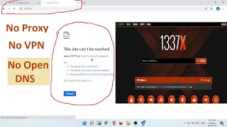 1337x unblock  easy way  100 working in any computer laptop  unblock blocked websites [upl. by Nyledam]