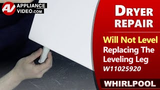 Dryer Making noise amp vibration when running  Leveling Leg issues  Factory Technician Repair [upl. by Gamali]