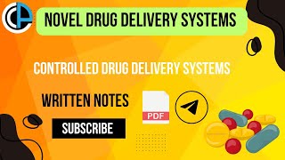 Controlled drug delivery systemsnovel drugdelivery system written notes 7thsem bpharma like [upl. by Ahsie788]