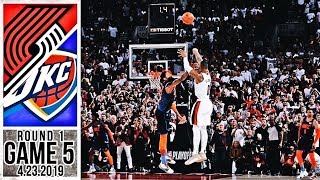 Portland Trail Blazers vs OKC Thunder  Full Game Highlights  Game 5  2019 NBA Playoffs [upl. by Atnes]