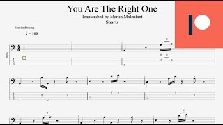 Sports  You Are The Right One bass tab [upl. by Eatnoj]