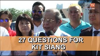 NonMalay PM Kit Siang turned up for questioning answered 27 questions [upl. by Leamaj]