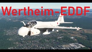 Flight with Grumman A6 Intruder Japan Airforce from Wertheim to Frankfurt [upl. by Caty810]