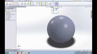 SOLIDWORKS TUTORIAL Learn how to make a ball  sphere in SolidWorks parts included [upl. by Elleirda]