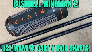 UST Mamiya Dart V Iron Shaft Review Bushnell Wingman 2  Club Junkie [upl. by Landahl]