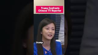 Trump confronts Chinese Phoenix TV reporter [upl. by Reviere]