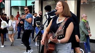 ONE MINUTE INTO SINGING amp THE CROWD LOVE it  Happier by Olivia Rodrigo  Allie Sherlock Cover [upl. by Gyatt]