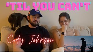 NYC Couple reacts to Cody Johnson Til You Cant [upl. by Naro]