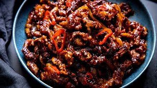 The Crispiest Tastiest Crispy Chilli Beef EVER [upl. by Williamson]