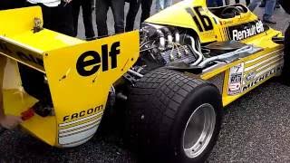 Renault F1 RS01 1977 V6 Turbocharged engine  Start up sound [upl. by Solim]