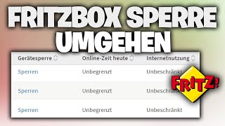 FritzBox Sperre umgehen  Geräte sperren  entsperren Tutorial [upl. by Kcirdec36]