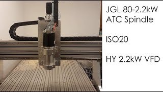 JGL 80 22kW ATC CNC Spindle [upl. by Yrakcaz]