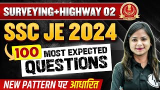 SSC JE 2024 Civil Engineering 100 MOST EXPECTED QUESTIONS🔥  Survey amp Highway 02  SSC JE Civil PYQs [upl. by Eremaj]