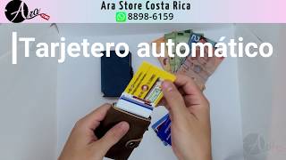 Billeteras automáticas modernas minimalistas con tarjetero automático bloqueo RFID [upl. by Car929]