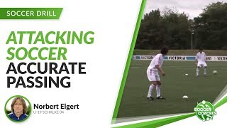 Passing Drill and Deceptive Runs  Attacking Soccer with Schalke 04 [upl. by Ymmot]