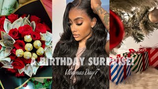 A BIRTHDAY SURPRISE  SUMMER BODY IN WINTER  ERRANDS  Vlogmas Day 7 [upl. by Litha]